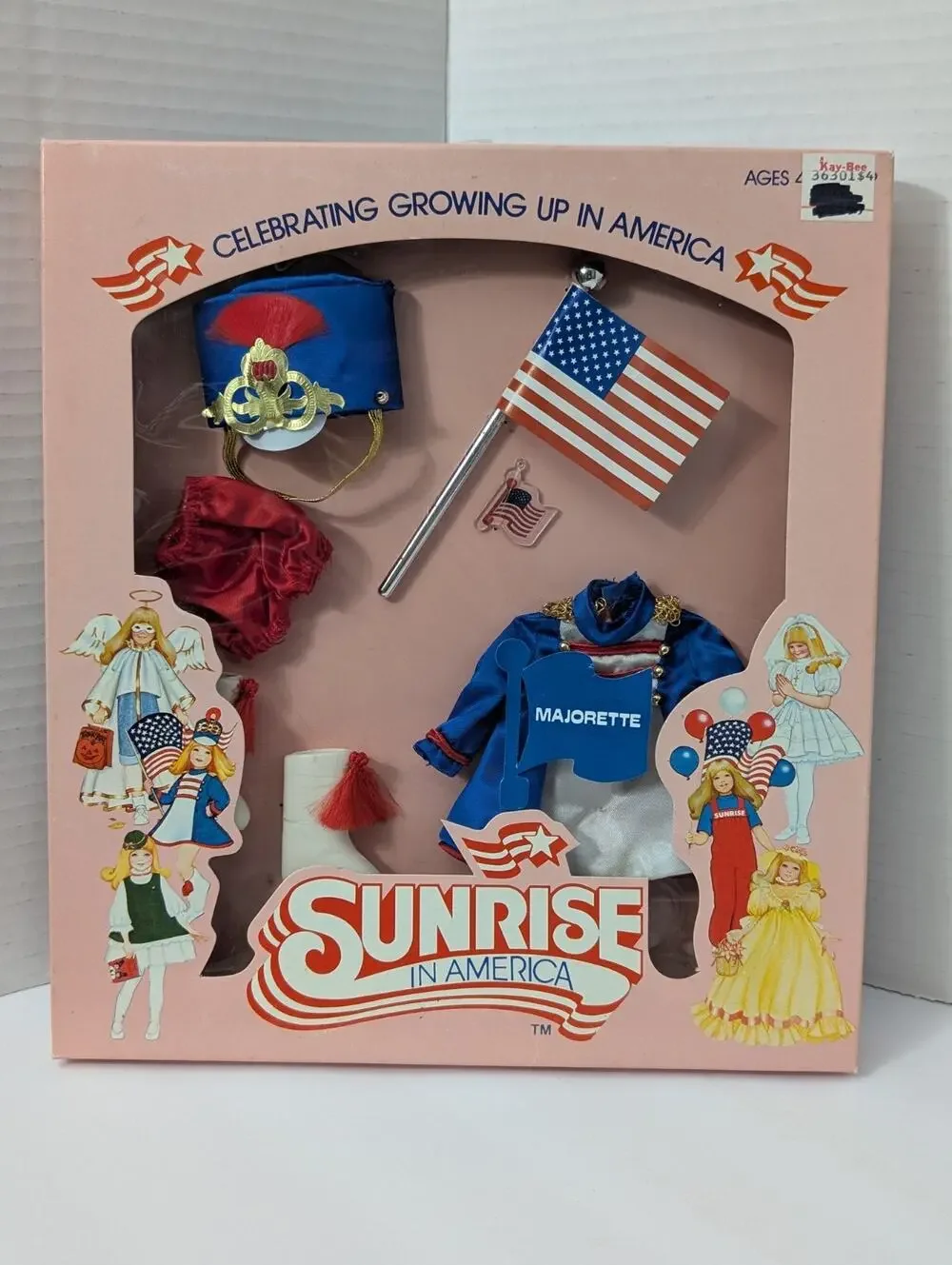 Vintage 1982 Sunrise in America Majorette Parade Doll Outfit Gatabox Ltd New